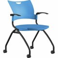 9To5 Seating CHAIR, NSTNG, PLSTC, BE/BK NTF1320A12BFP16